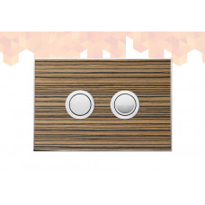 Wood Zebrano / Polished Circle