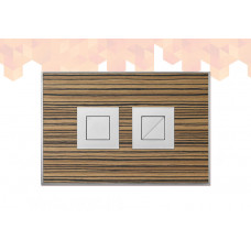 Wood Zebrano / Satin Square