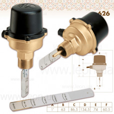 626 Caleffi датчик потоку