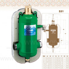 551051 Caleffi Discal деаератор під зварювання без ізоляції