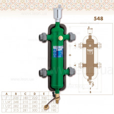 548 Caleffi гидравлический сепаратор