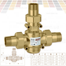 280 Caleffi клапан термостатичний антиконденсаційний