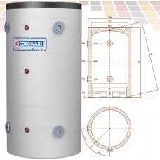 Cordivari PUFFER FLANGED 90° буфер з фланцями