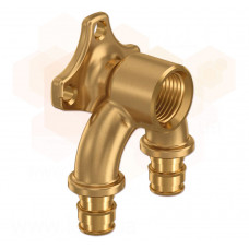 Uponor Q&E латунь водорозетка прохідна